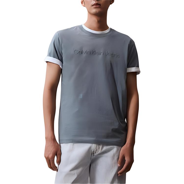 

Футболка CALVIN KLEIN Мужская Дымчато-голубая, PN6-Haze Blue