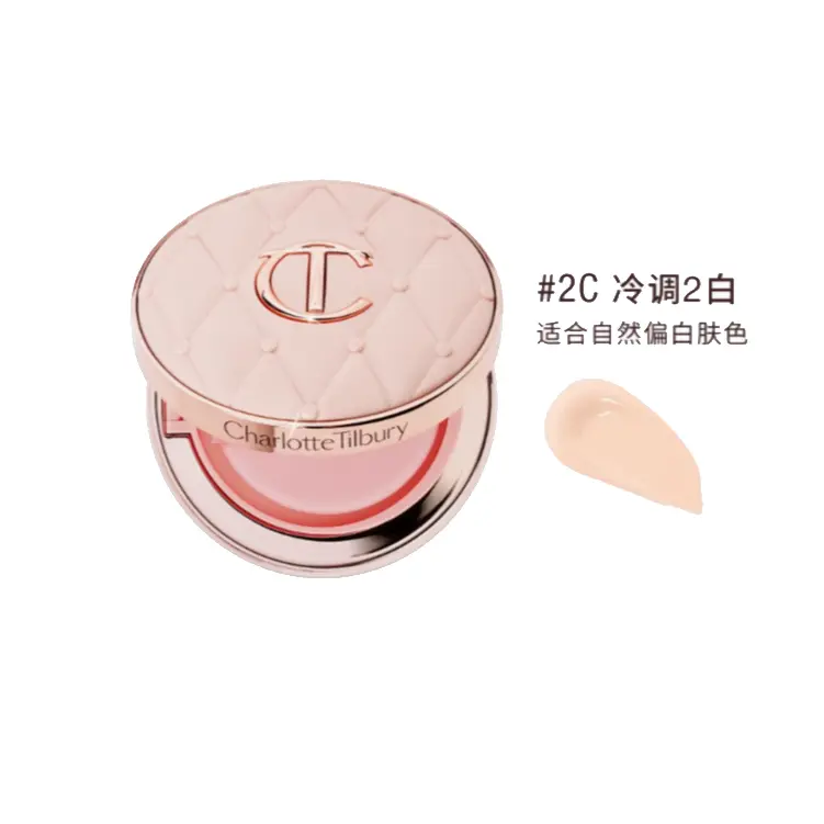 Тональная основа Charlotte Tilbury faint glow pink air cushion pillow talk long wear, 2C, 12г — фото 2