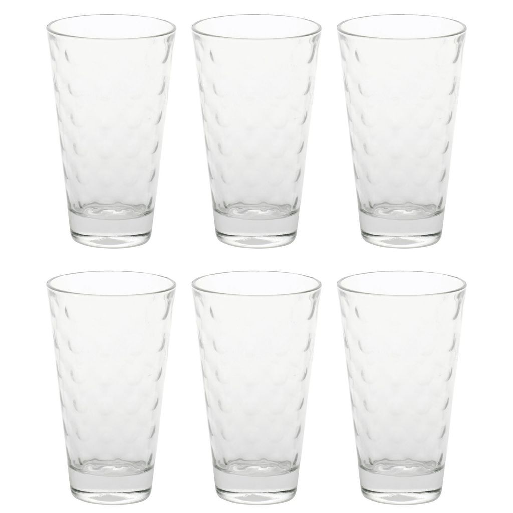 

LEONARDO 012684 Чашка Optic Long Drink, стекло, 300 мл, диаметр 8 x 13 см, прозрачная (6 шт. в упаковке), прозрачный