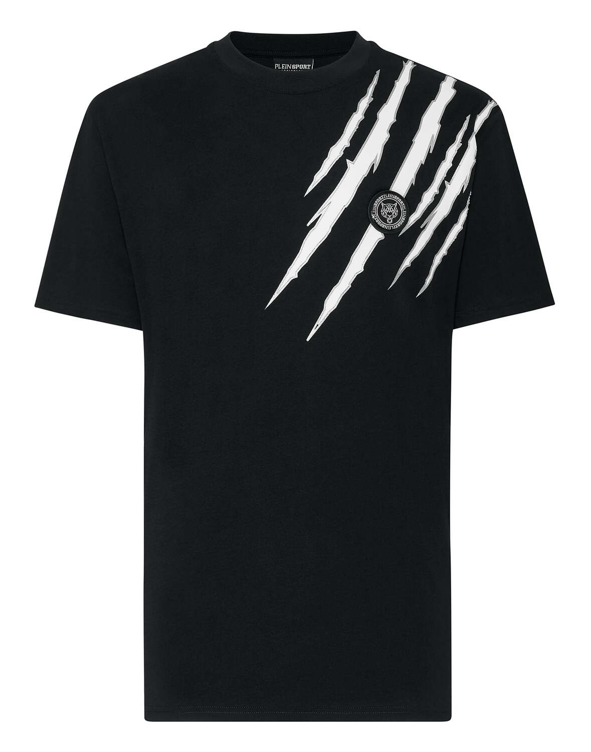 

Футболка с круглым вырезом SS Scratch Plein Sport, цвет Black / White