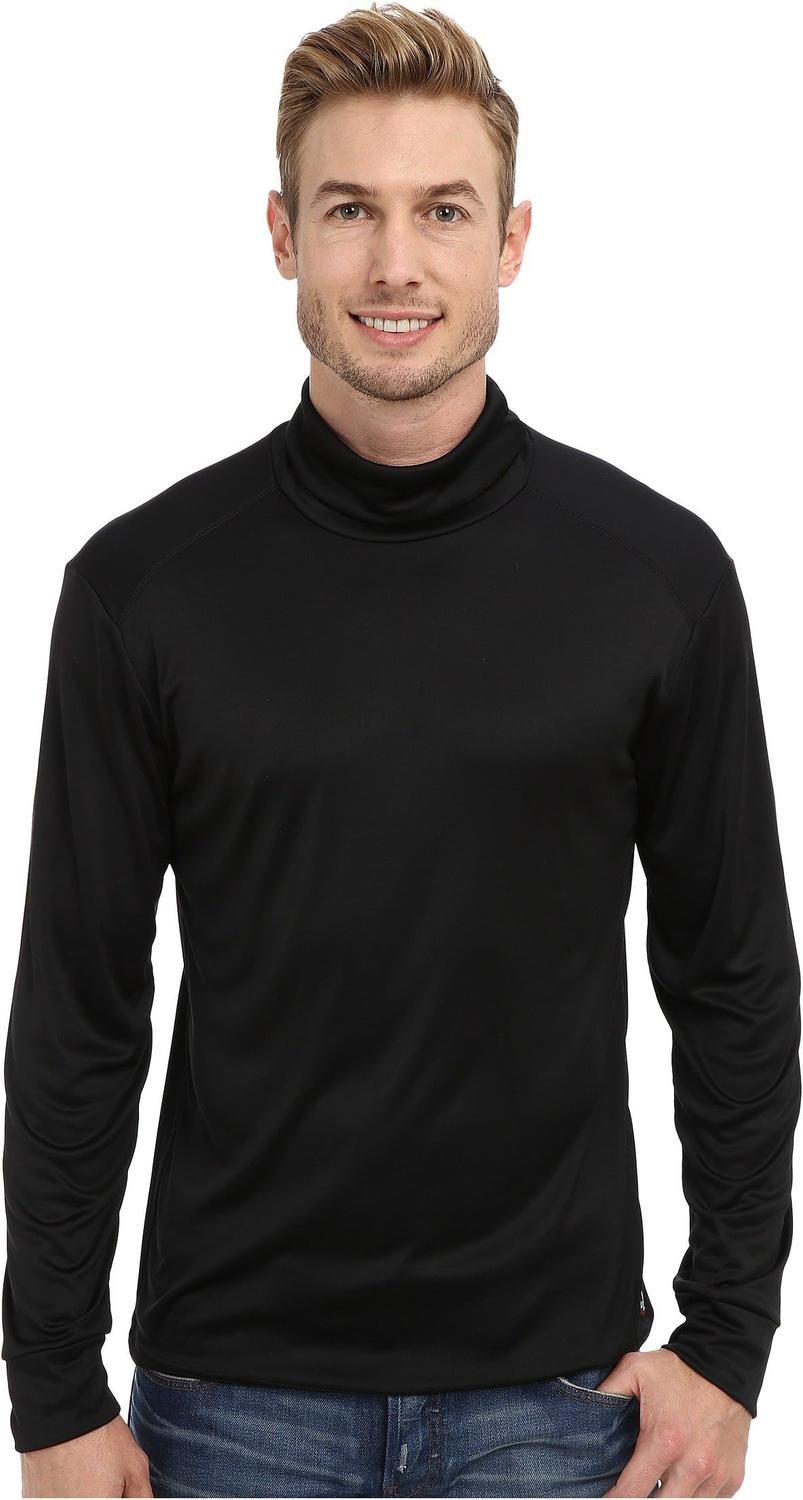 

Мужская футболка с воротником-стойкой персикового цвета Hot Chillys, Black