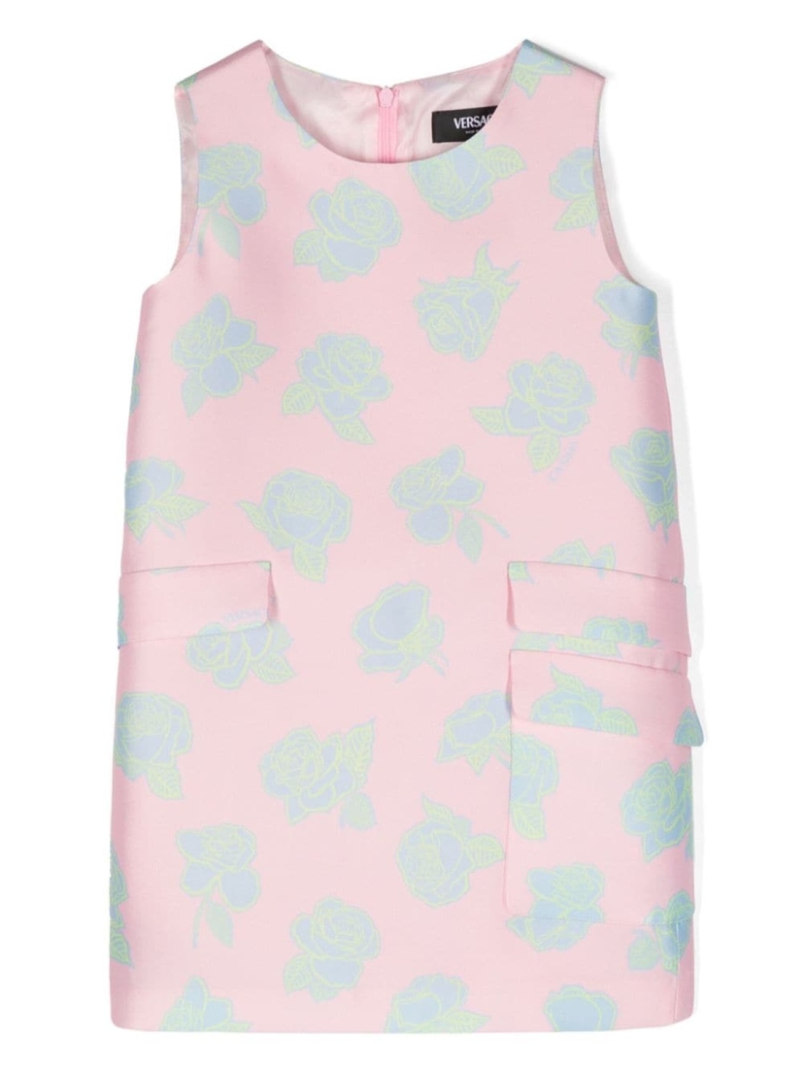 

Versace Kids платье с цветочным принтом, розовый