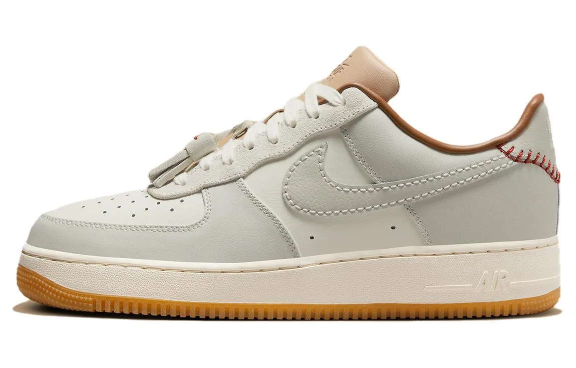 Кроссовки Air Force 1 Low Tassels Light Bone Nike, бежевый хаки