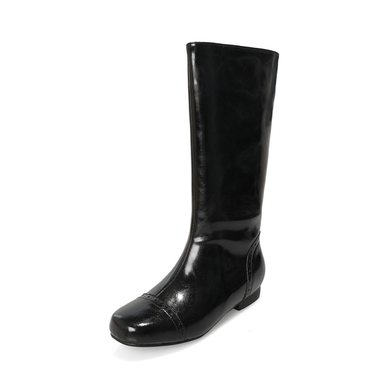 Yeezyy Reezy Черные женские высокие сапоги, цвет Black