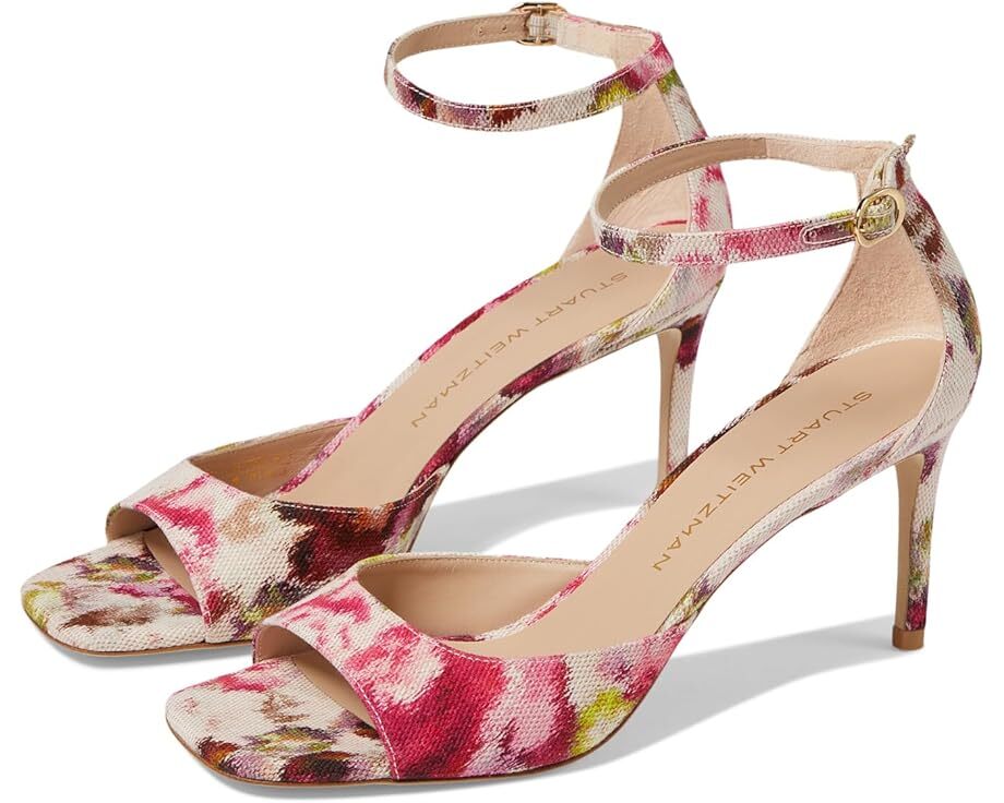 

Туфли Stuart Weitzman Nudistia 75 Sandal, цвет Pink Multi