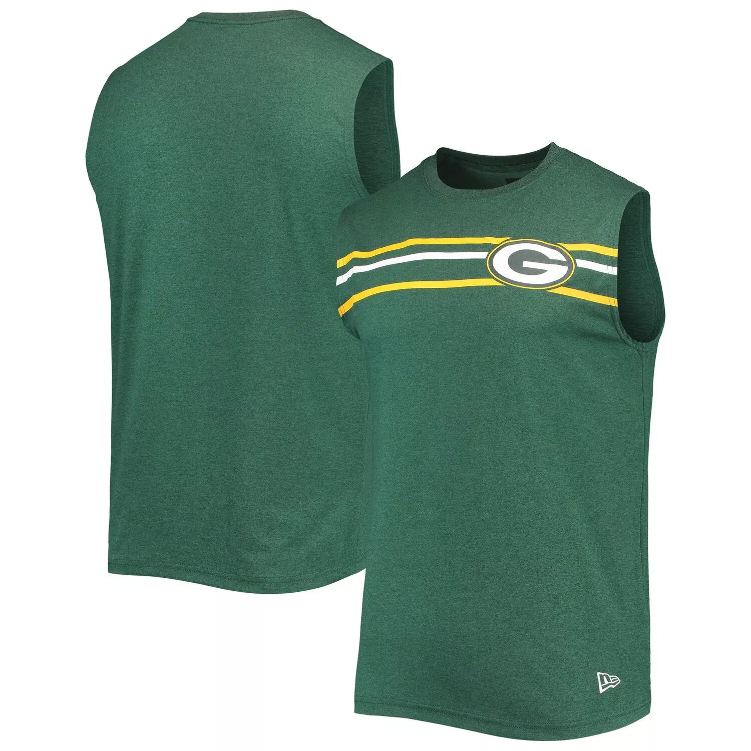 

Мужская майка без рукавов с начесом New Era Green Green Bay Packers