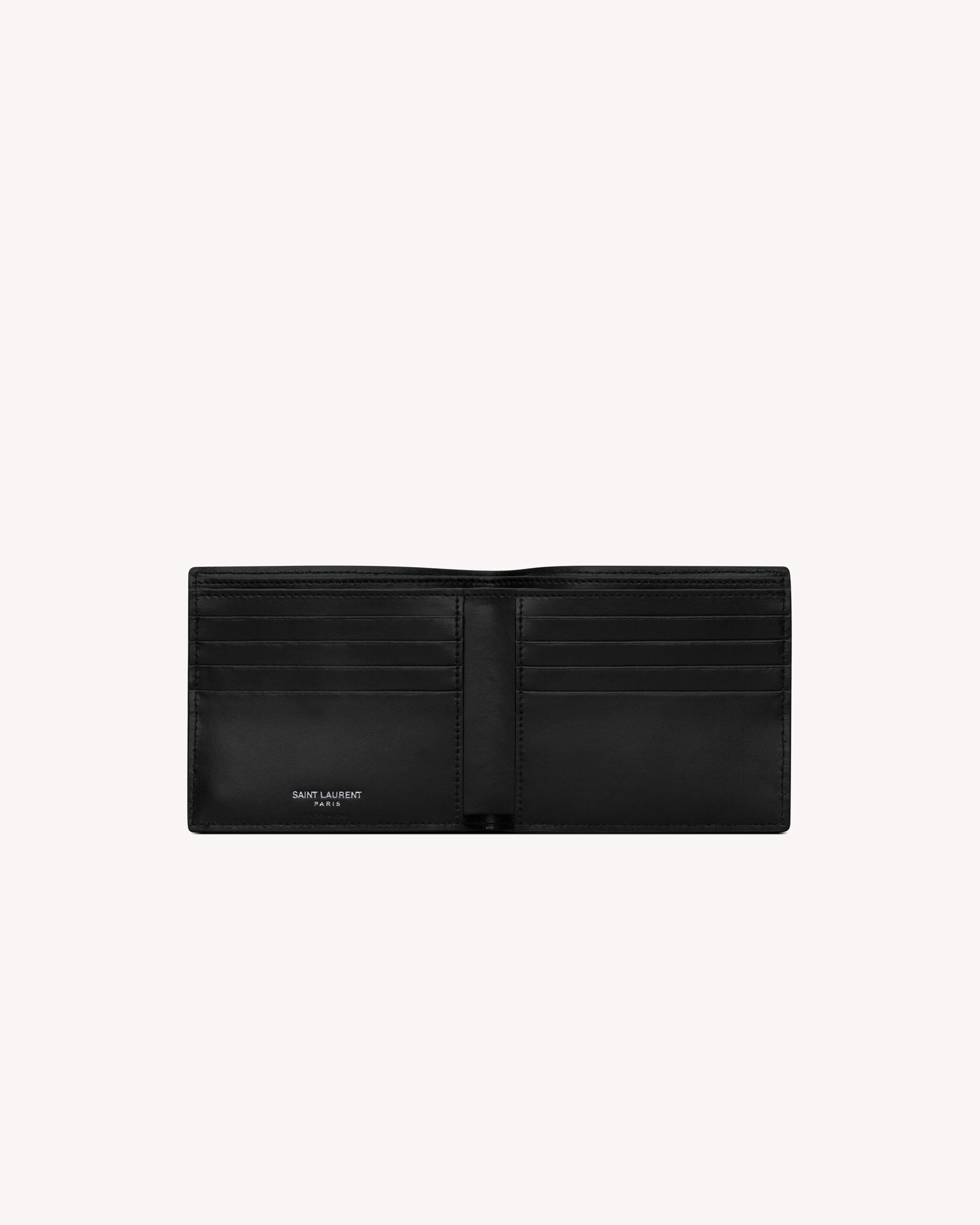 Кошелек TINY CASSANDRE East/West из матовой кожи Saint Laurent, черный — фото 4