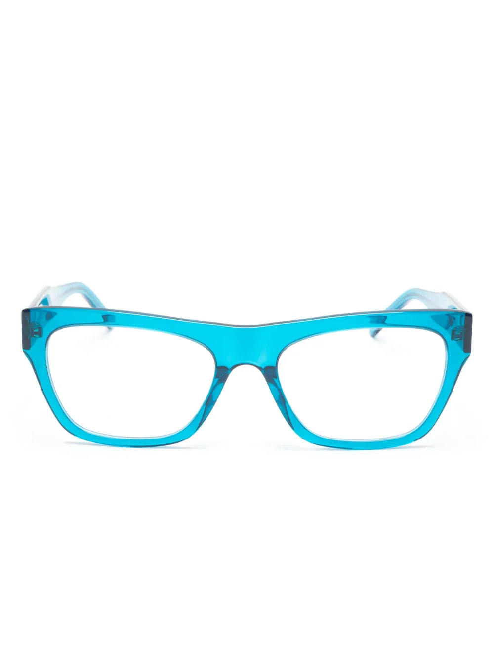 

Очки в прямоугольной оправе с логотипом Balenciaga Eyewear, синий