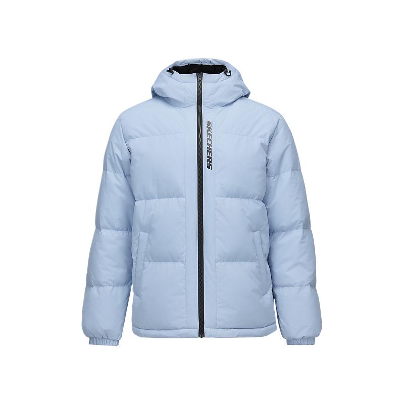 

Skechers Куртка пуховая мужская серии Sports Alliance светло-серо-голубая, Light Gray Blue 02K5