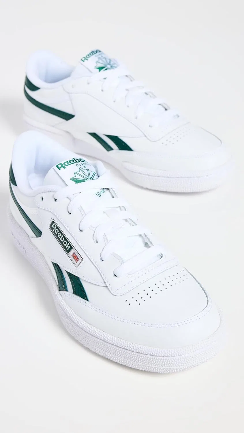 Кроссовки теннисные Reebok Club C Revenge, White/Collegiate Green/White — фото 4