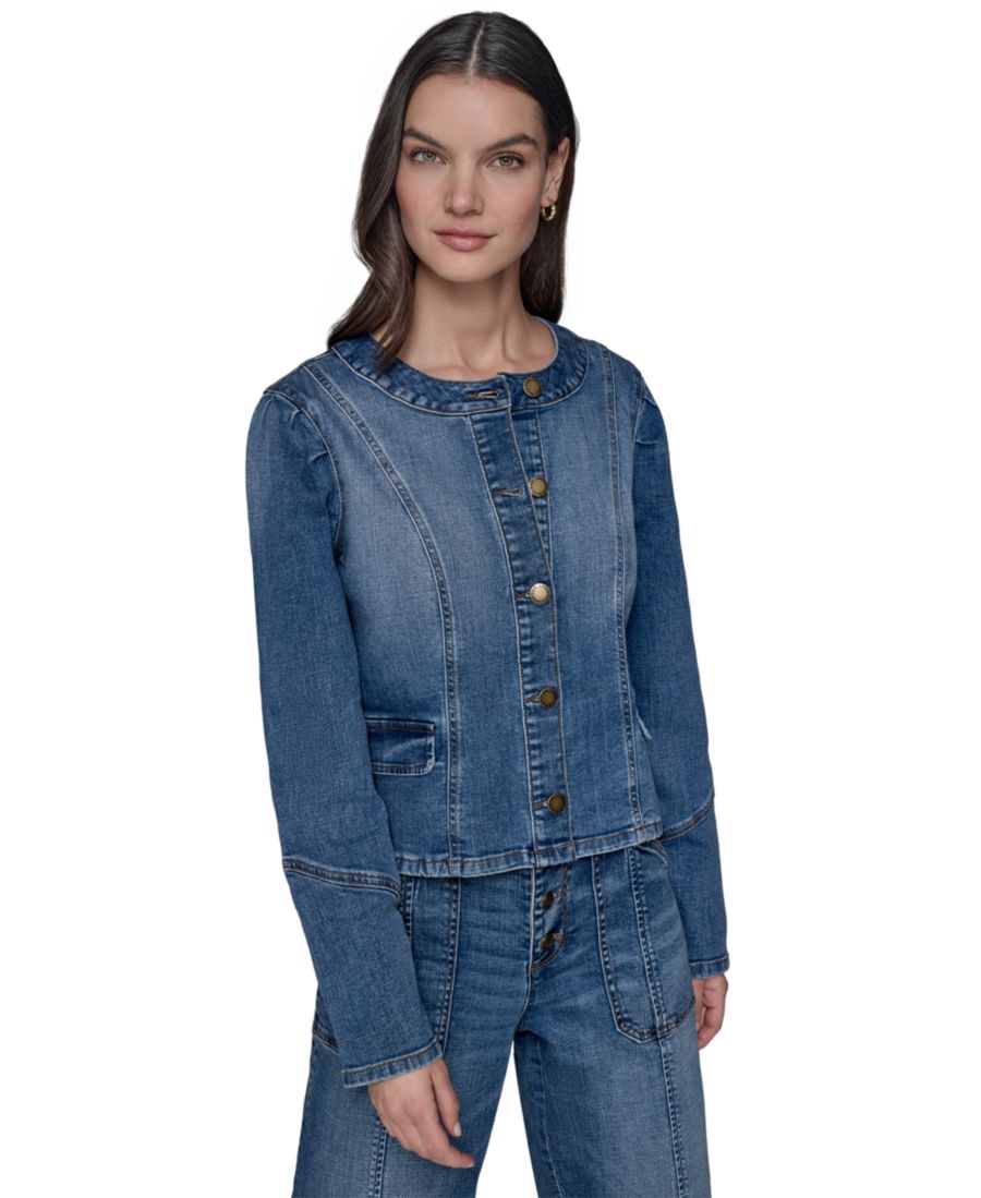 

Джинсовая куртка KARL LAGERFELD PARIS, Coastal Blue Wash