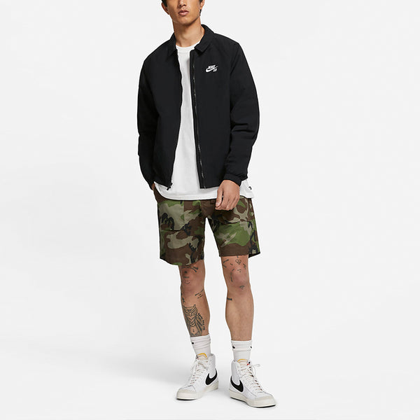Куртка sb skateboard sports long sleeves woven logo jacket black Nike, черный — фото 2