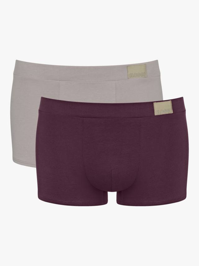 

Натуральные трусы-хипстеры sloggi, Pack of 2, Grey/Burgundy
