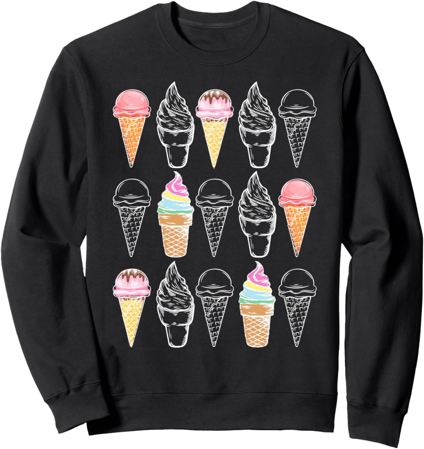 

Толстовка в форме рожка мороженого, черная Ice Cream Accessories, Черный, Толстовка в форме рожка мороженого, черная Ice Cream Accessories