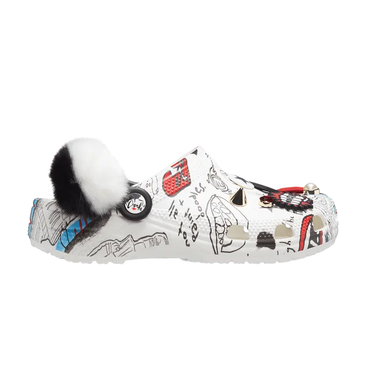

Кроссовки Crocs Cruella x Classic Clog, белый