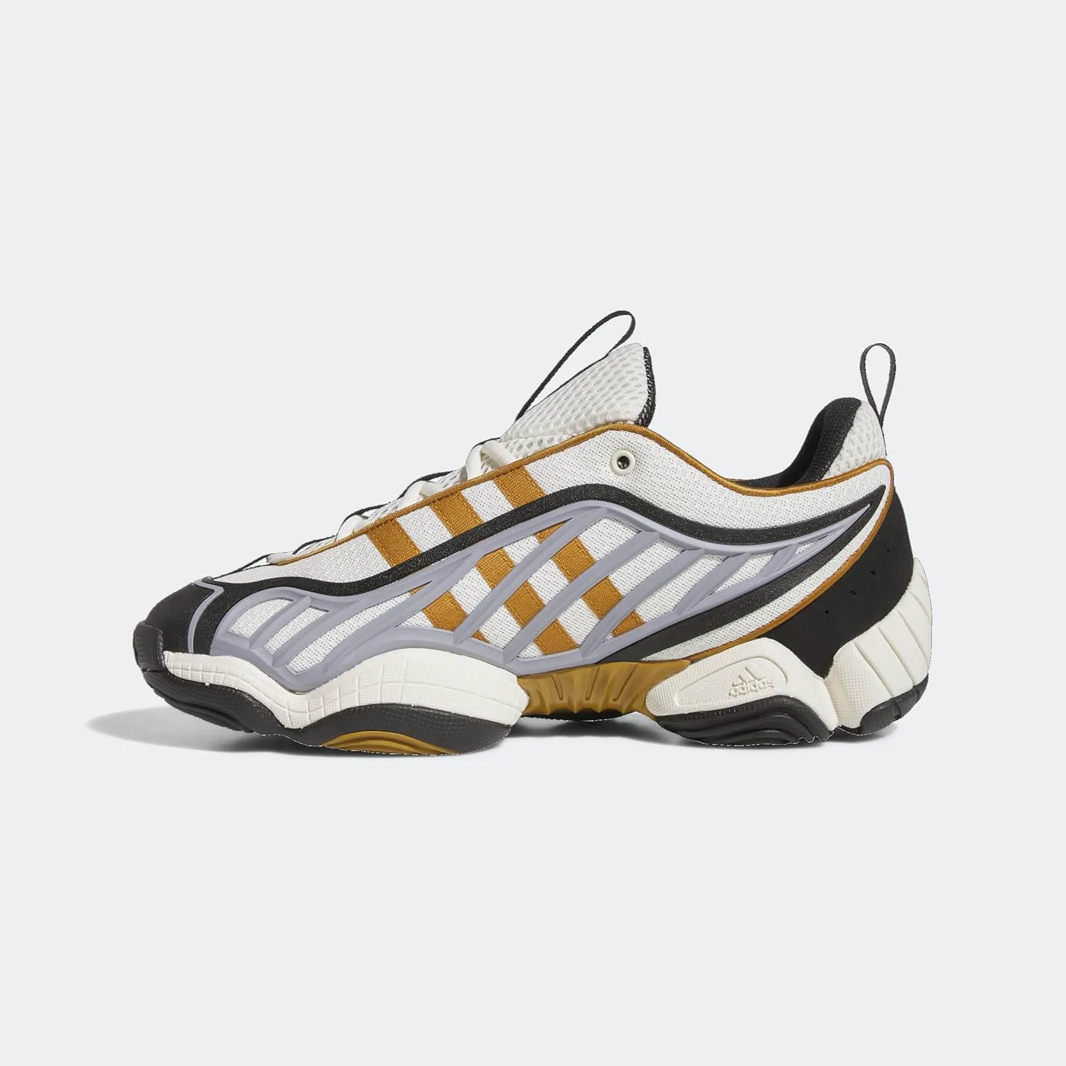 Мужские кроссовки Adidas Intimidation Low с шнуровкой - бежевые, бело-молочные, мультиколор
