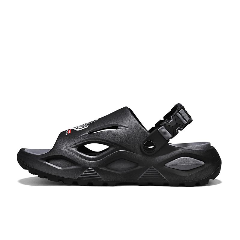 

DEERWAY Мужские сандалии Black с противоскользящей амортизацией и устойчивостью к истиранию