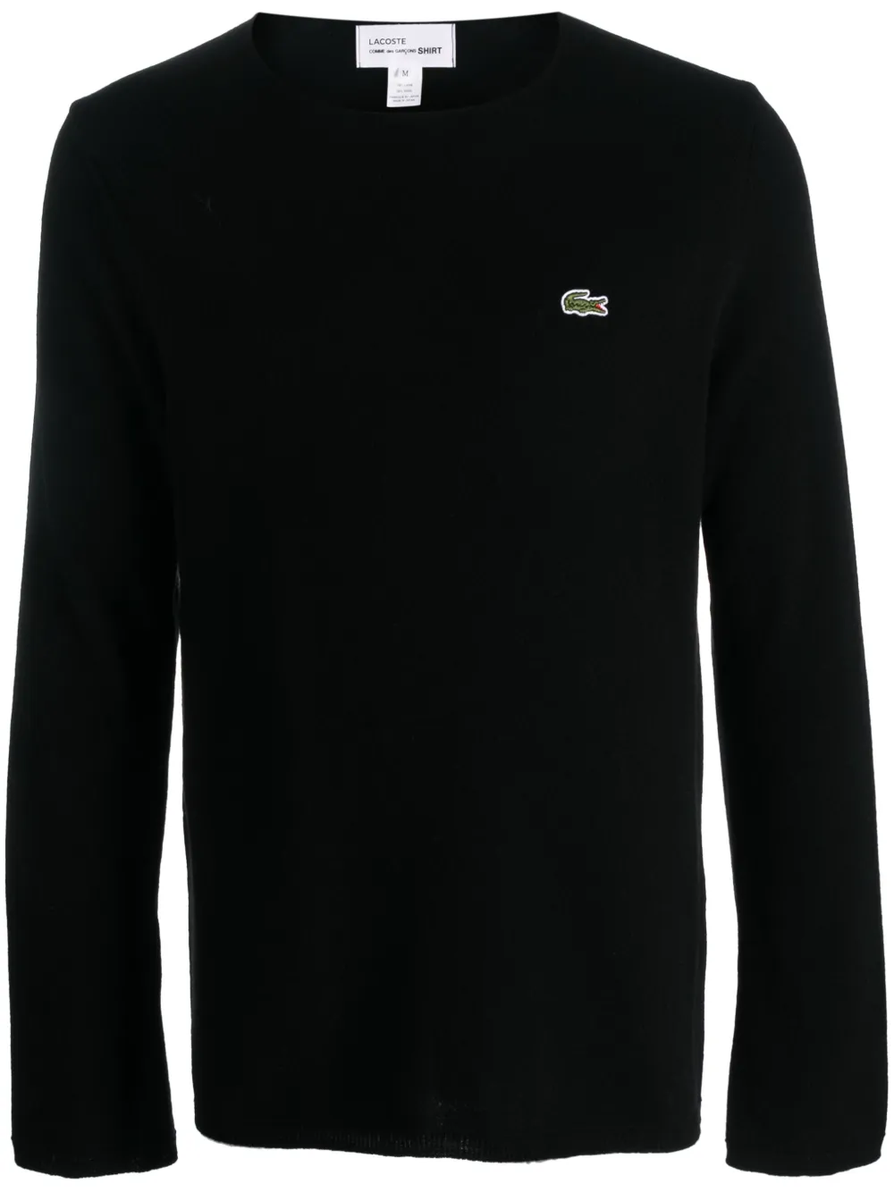 

Шерстяной свитер из коллаборации с Lacoste Comme Des Garçons Shirt, черный