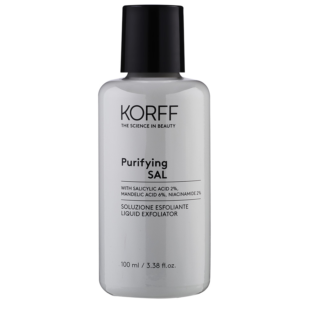 

Жидкий очищающий скраб для лица purifying sal liquid exfoliator Korff, 100 мл
