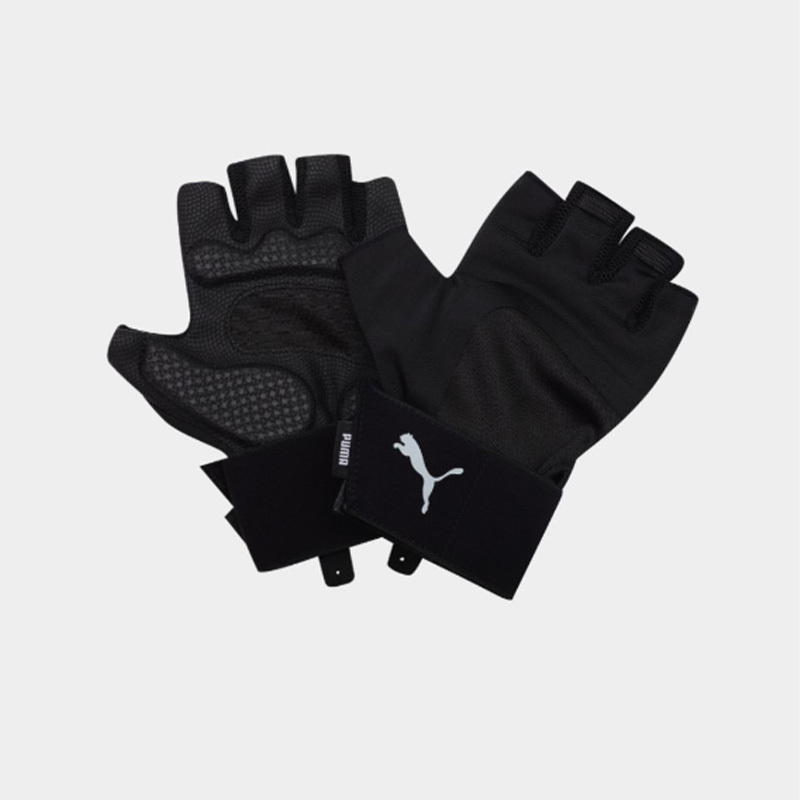 

Пояс для тяжелой атлетики/спортивные перчатки Puma, цвет Black