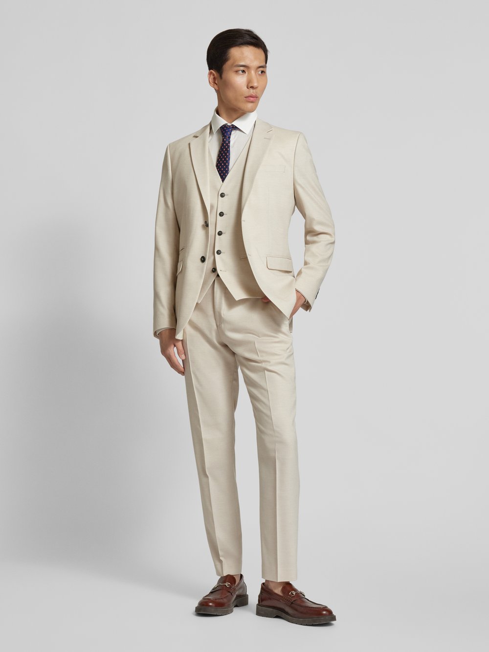 

Пиджак на 2 пуговицы с застежкой на пуговицы, модель 'NEIL' SELECTED HOMME, песочный