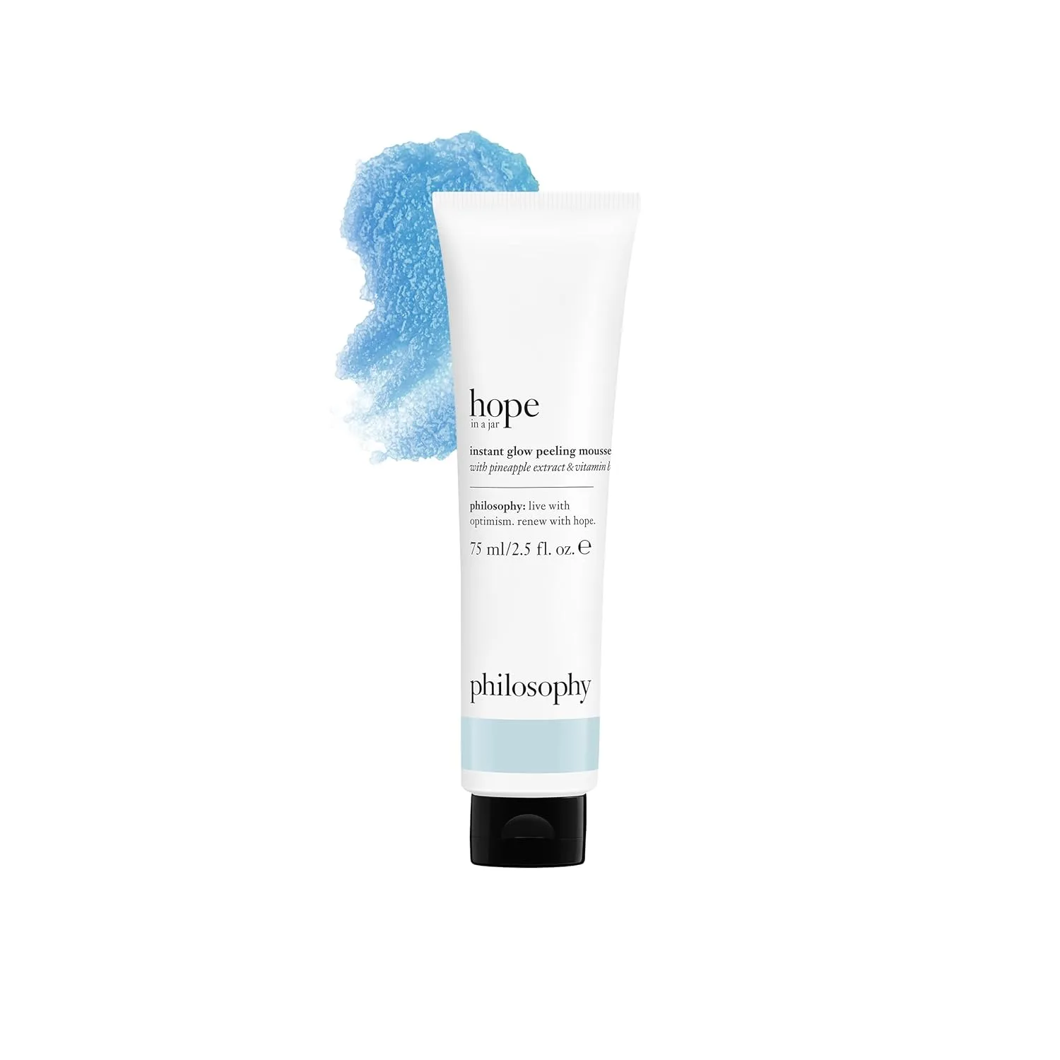 philosophy hope in a jar instant glow peeling mousse с экстрактом ананаса и гамамелиса для мгновенного сияния и ровного тона кожи, 74 мл 70.88 г (1 шт.)