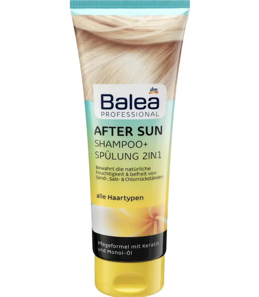 Набор Balea PROFESSIONAL After Sun из 3 предметов: шампунь + кондиционер, спрей, маска и щетка для массажа Balea Professional — фото 2