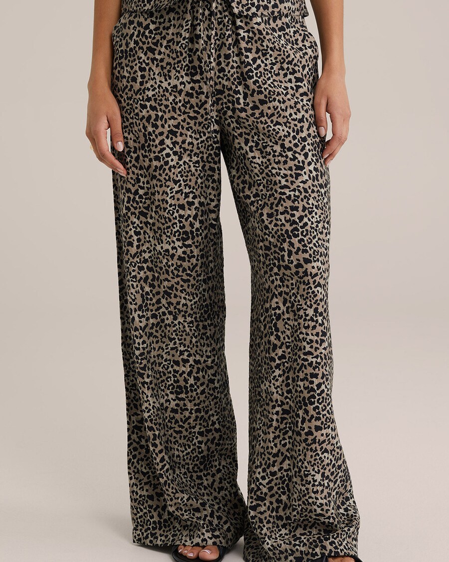 

Широкие брюки WE Fashion, цвет mottled brown