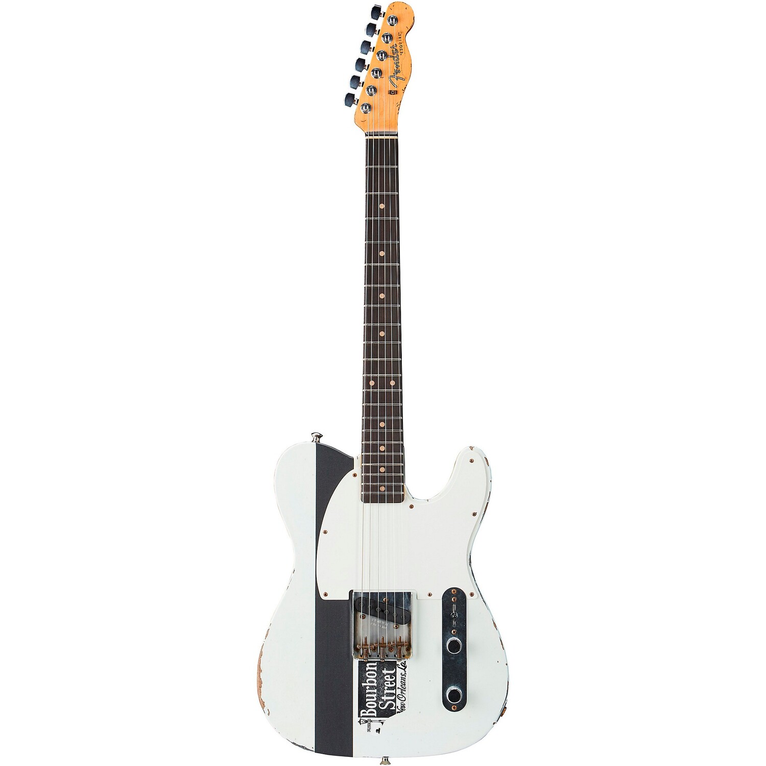 

Fender Custom Shop Limited Edition Joe Strummer Esquire Relic Электрогитара с накладкой из палисандра, олимпийский белый цвет