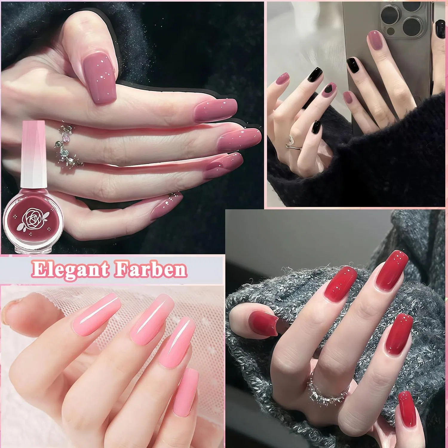 Набор быстросохнущих лаков для ногтей Virellay, Pink Set. — фото 2