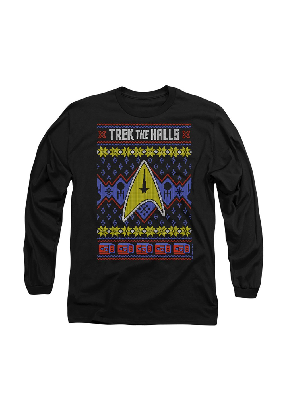

Топ с длинными рукавами STAR TREK THE HALLS UGLY CHRISTMAS Cotton Soul, черный