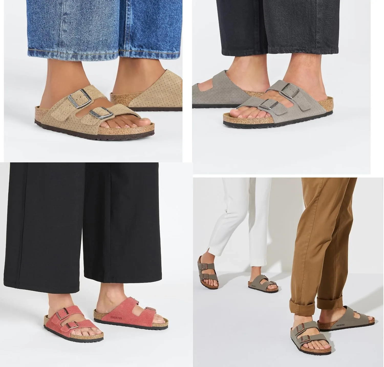 Сандалии BIRKENSTOCK Arizona BS из замши с тиснением, унисекс, оранжевый — фото 2