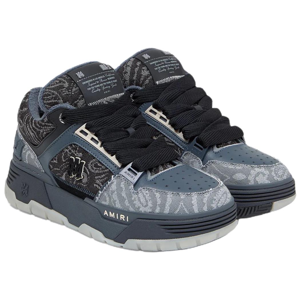 AMIRI MA 1 Low top Skateboard Shoes мужские черно-синие — фото 4