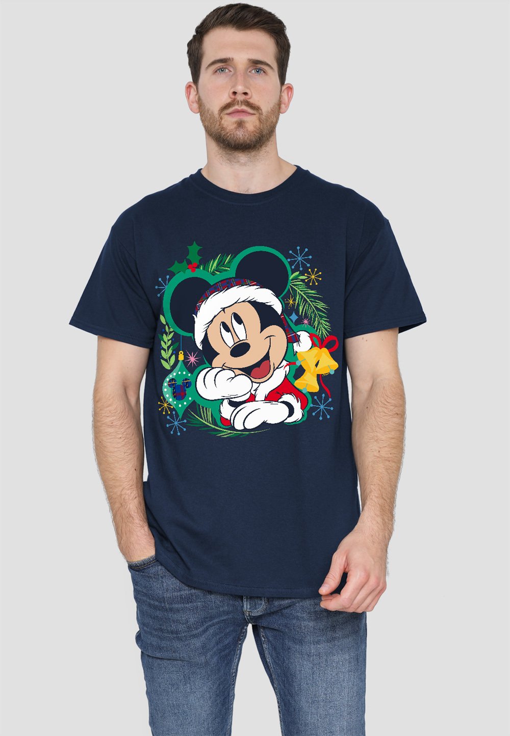

Футболка с принтом DISNEY MICKEY MOUSE WREATH Disney, темно-синий