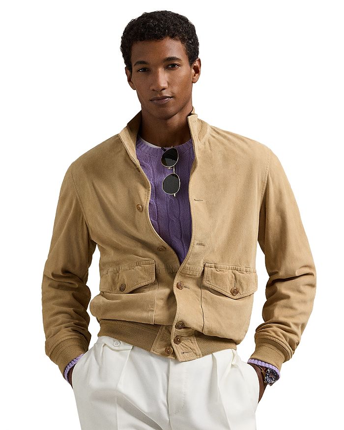 

Куртка из замши Polo Ralph Lauren, коричневый/бежевый