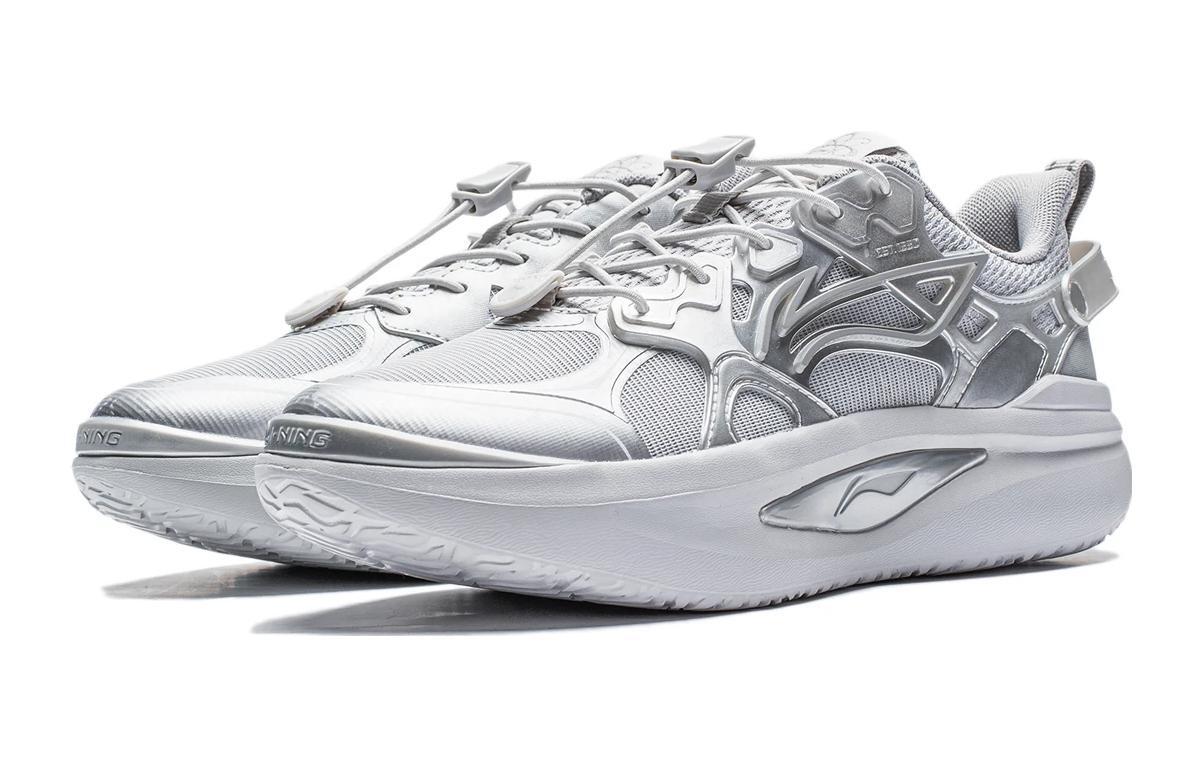 Кроссовки LINING YOUNG Star Kids Lifestyle Shoes GS, серый — фото 3