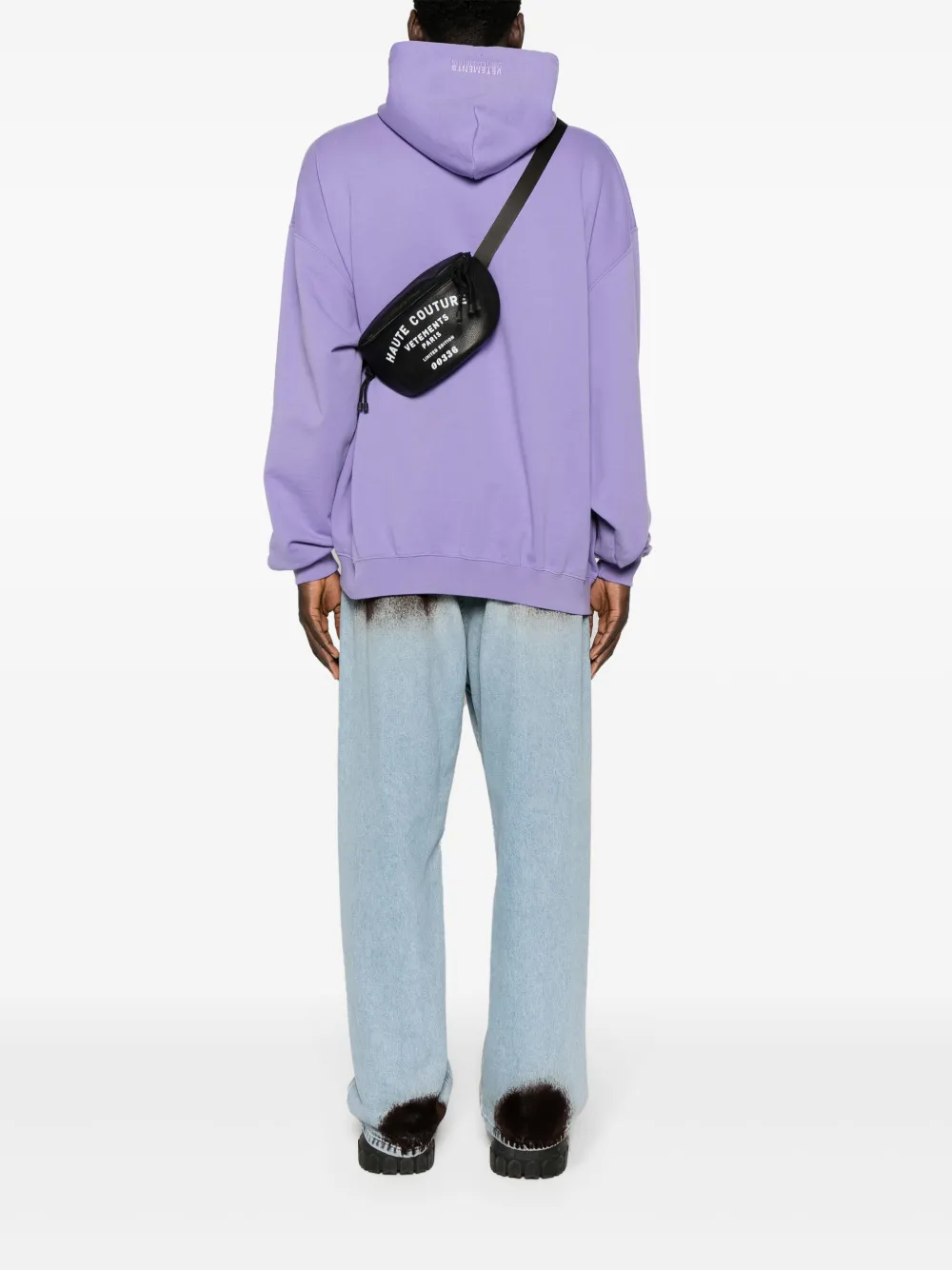 Поясная сумка с логотипом VETEMENTS, черный — фото 2