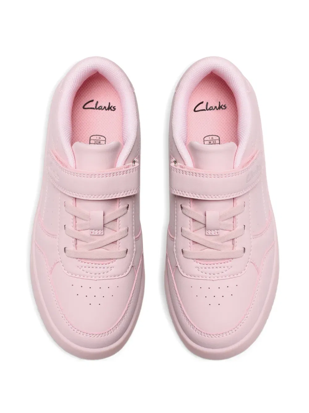 Кроссовки Barley step с ремешком на липучке Clarks Kids, розовый — фото 4