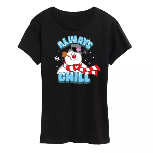 

Футболка Junior'S Frosty, снеговик, Frosty, всегда холодная Licensed Character, черный