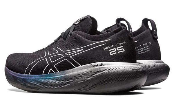 Кроссовки гель нимбус 25 платина Asics, черный — фото 4