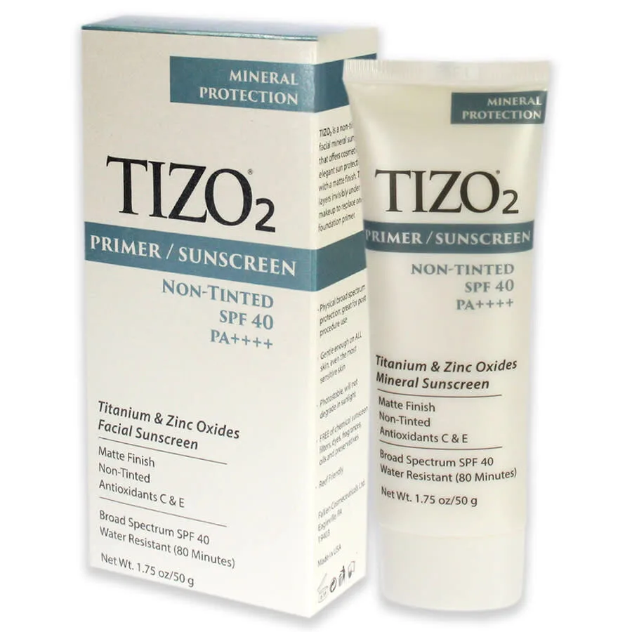 Фейслийм праймер Tizo2 без оттенка с SPF 40 от Tizo для мужчин и женщин - 50 г солнцезащитный крем — фото 4