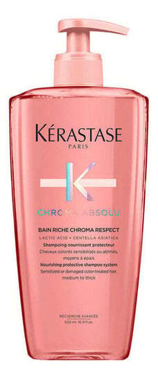 

Шампунь для защиты цвета волос 500мл Kerastase Chroma Absolu Bain Riche Chroma Respect