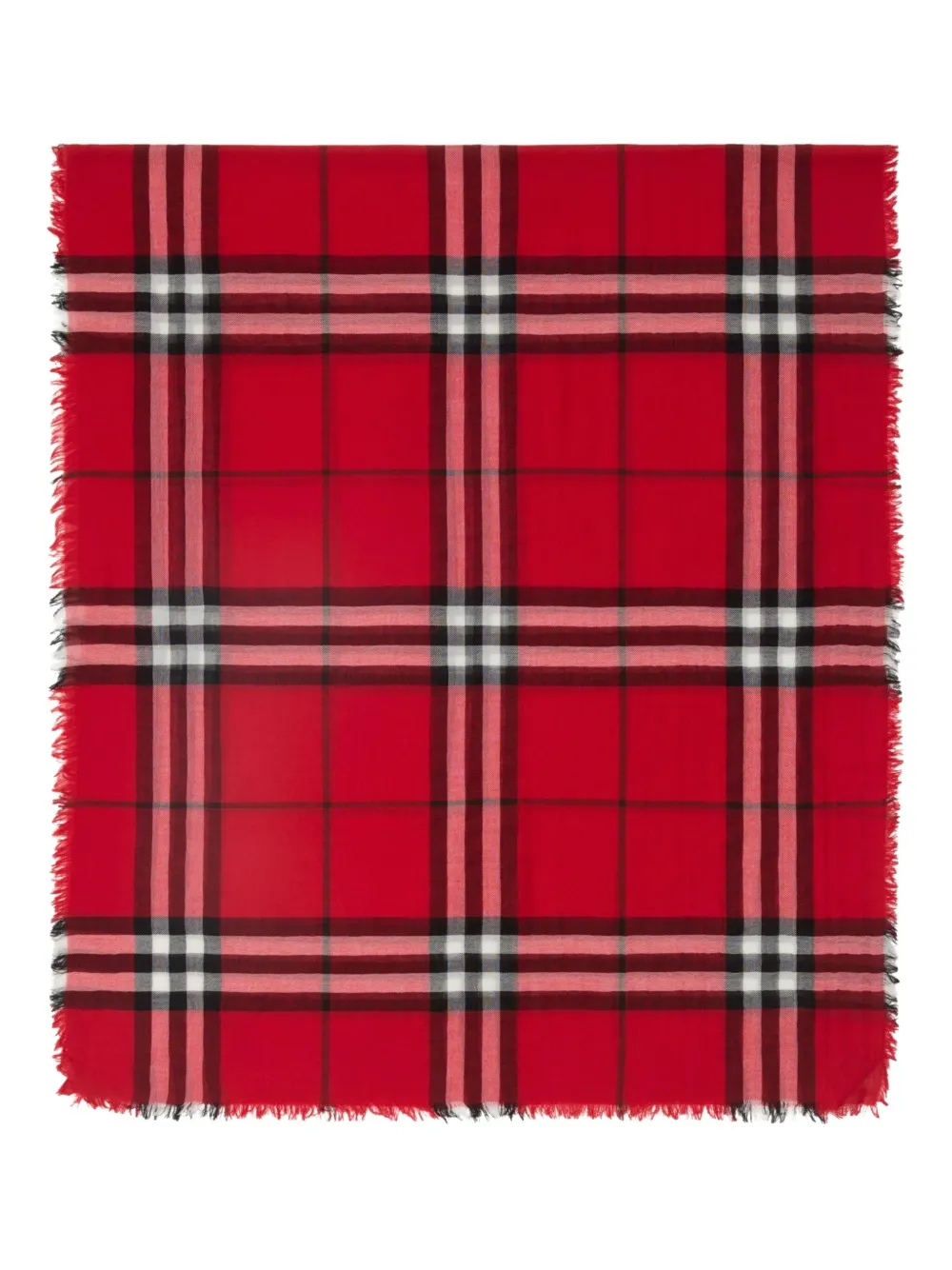 

Шерстяной шарф BURBERRY, красный