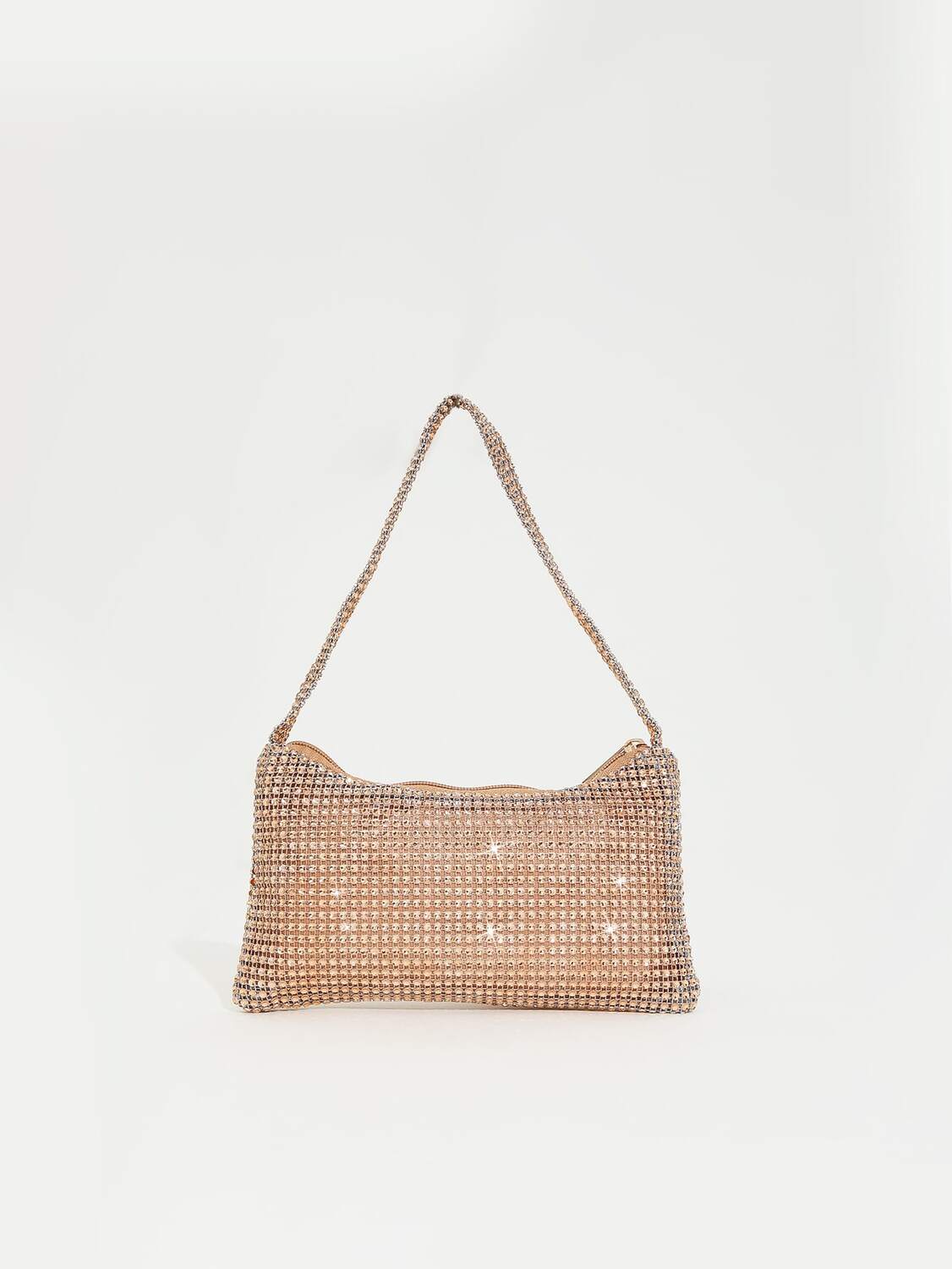 

Сумка со стразами, золотистый