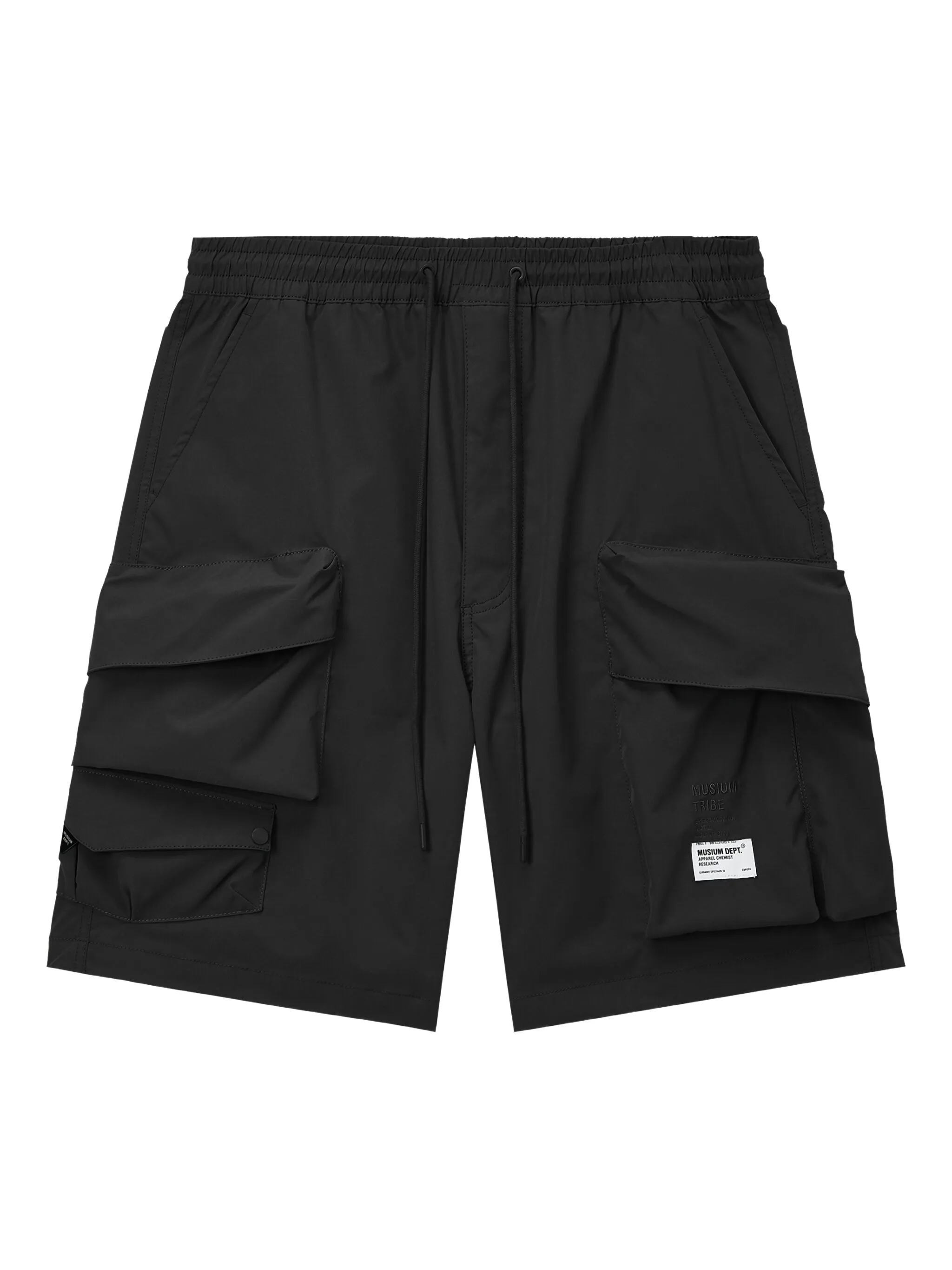 

Шорты-бермуды с вышитым логотипом Musium Div., черный