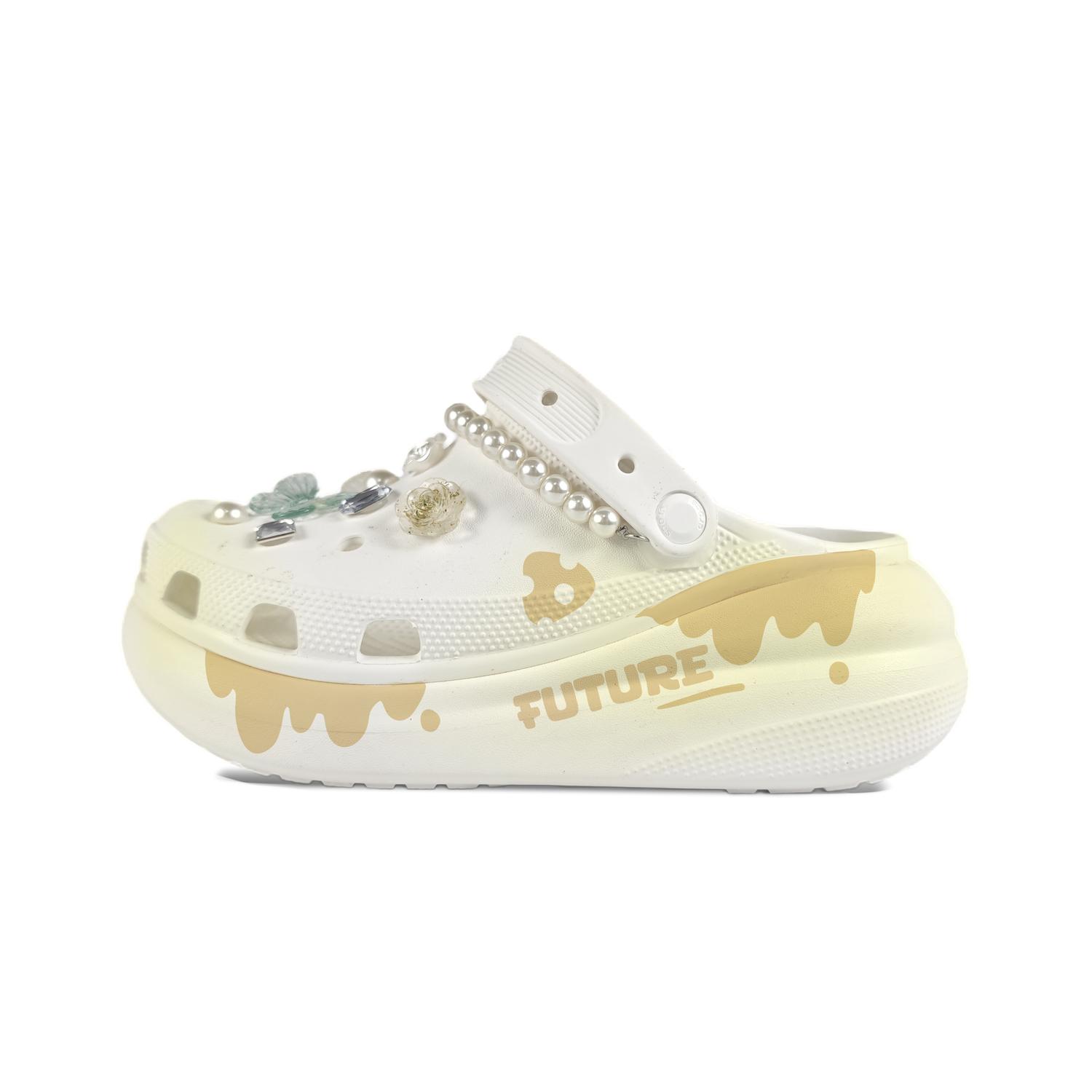 Crocs Сабо Crush Clog унисекс белые