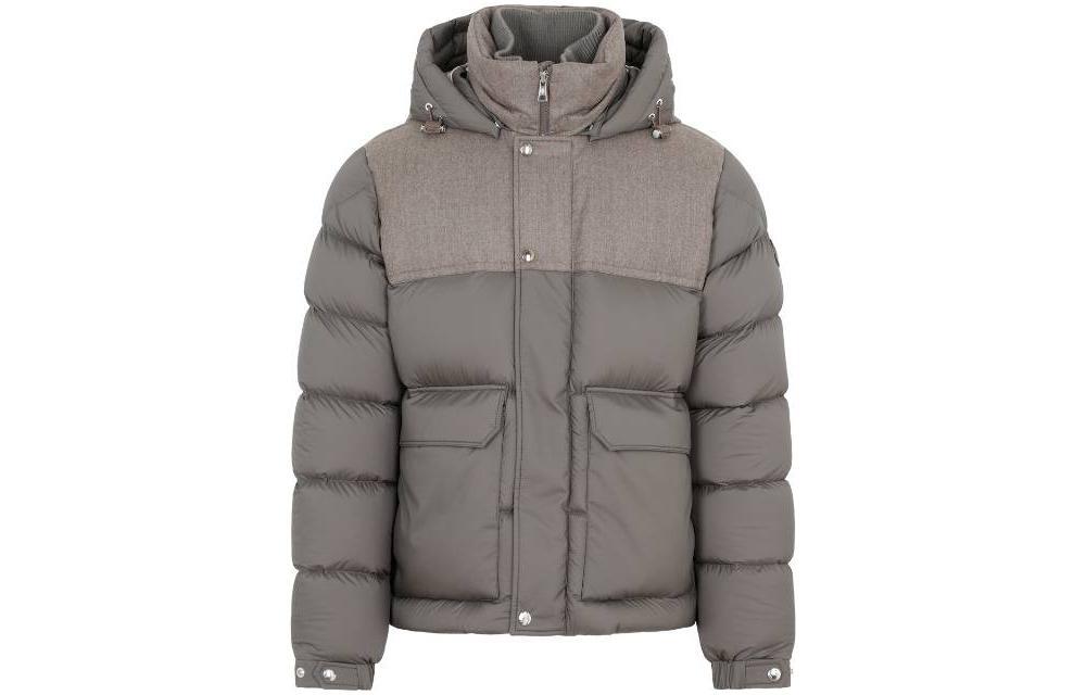 

Пуховик мужской коричневый Moncler