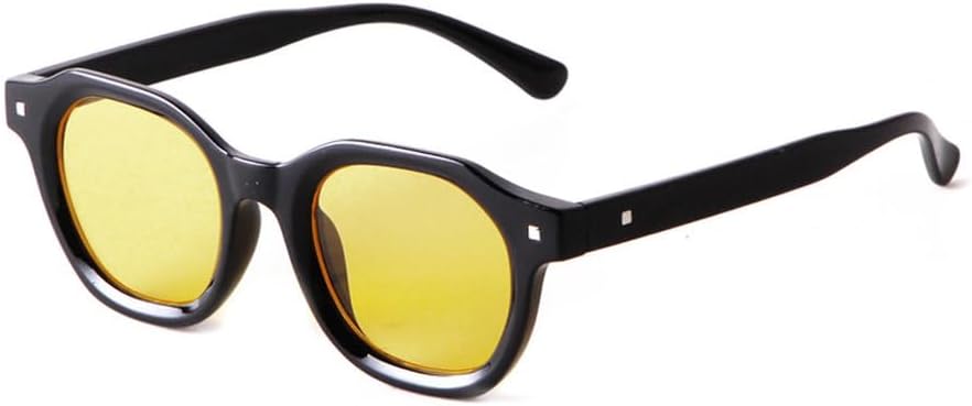 

Женские солнцезащитные очки MUTYNE в винтажном стиле, круглая оправа, красные, для уличной стрельбы, универсальные, с защитой от УФ-излучения UV400, C4bright Blackyellow