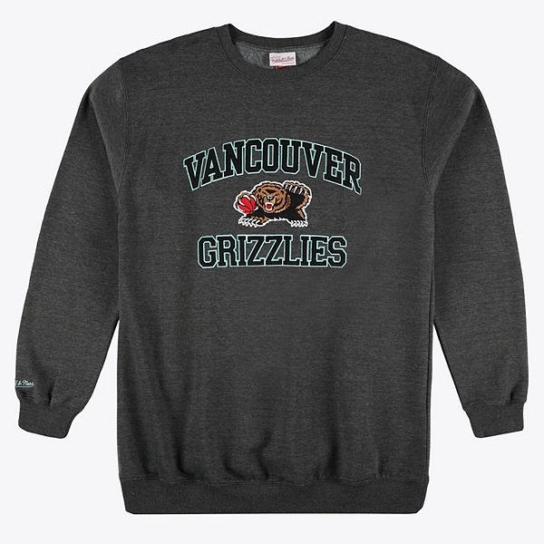 

Мужской свитшот Memphis Grizzlies Hardwood Classics Big & Tall в цвете heather charcoal Mitchell & Ness, Черный, Мужской свитшот Memphis Grizzlies Hardwood Classics Big & Tall в цвете heather charcoal Mitchell & Ness