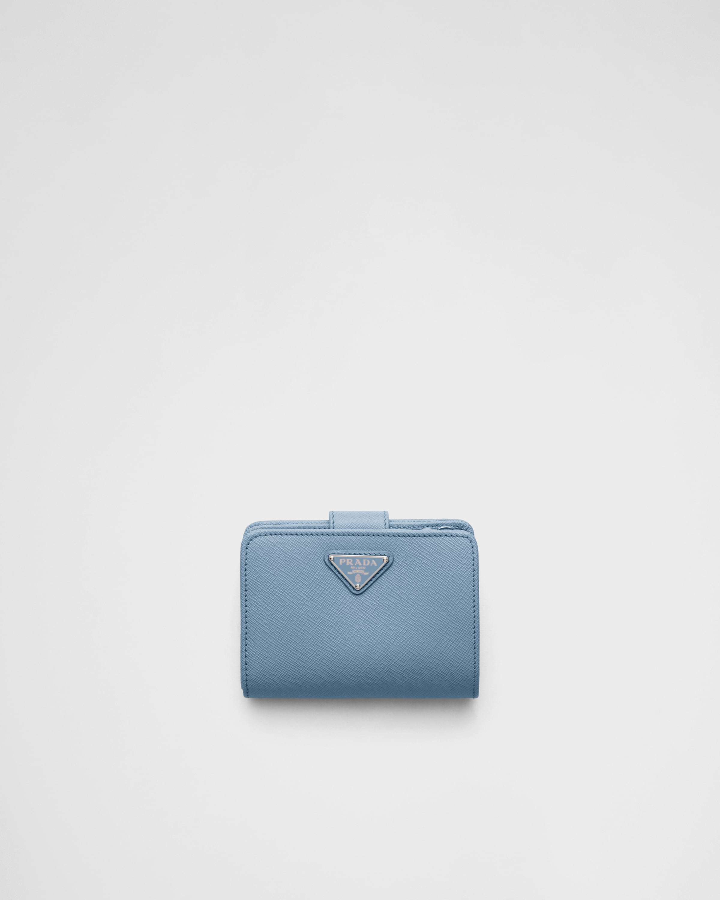 

Маленький кошелек из сафьяновой кожи Prada, голубой